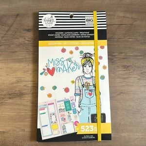 Happy Planner Accessories Book Miss Maker ~ Stickers, Sticky Notes